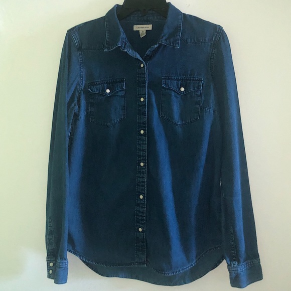 CALVIN KLEIN | Blue Denim Shirt - Picture 4 of 4